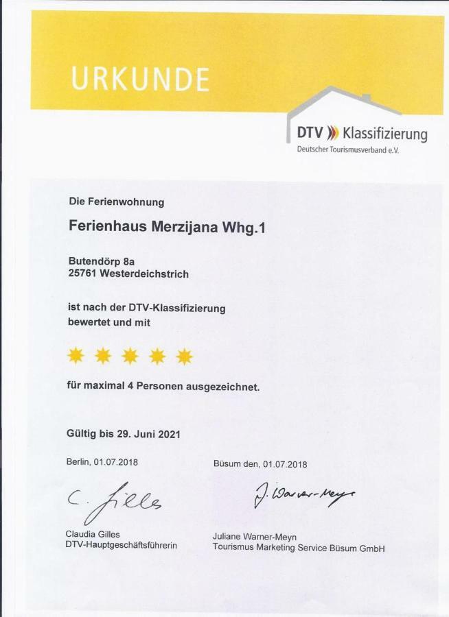 Ferienhaus Merzijana Büsum Esterno foto